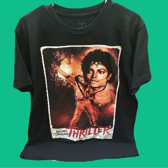 Black Thriller Graphic Men’s  T-Shirt size L - Picture 1 of 10